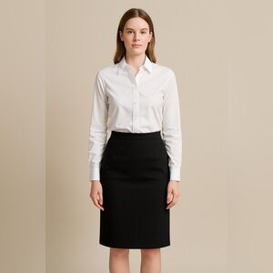 Vintage Y2K BCBGMaxazria Knee Length Pencil Skirt Black 6